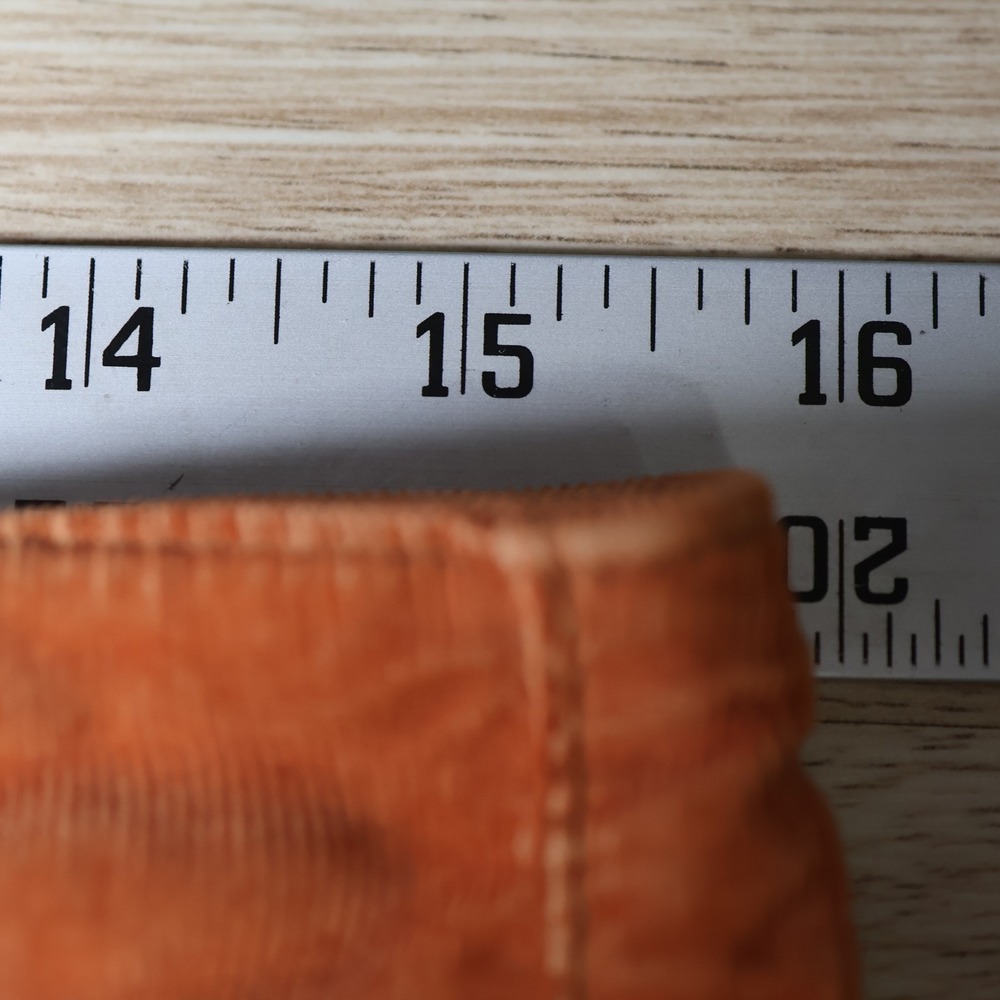 We The Free Womens Pants 31 Orange Corduroy Flared Wide Leg High Rise - Picture 10 of 14